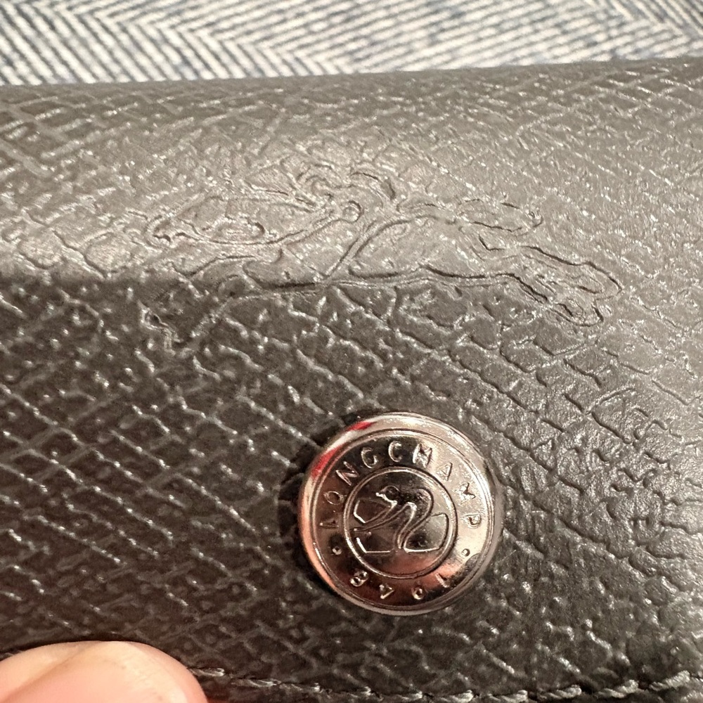 Longchamp Le Pliage Green Medium Nylon Tote Bag | color: graphite - Picture 5 of 10